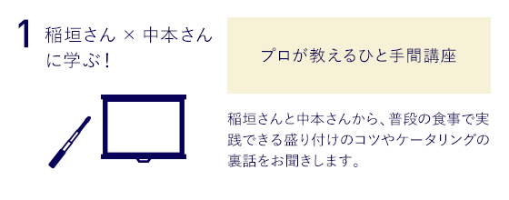 1.稲垣さん×中本さんに学ぶ！