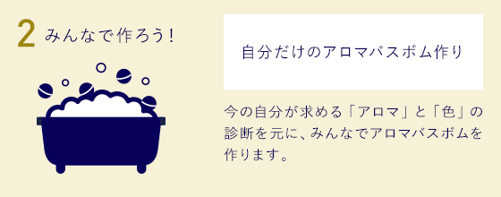 2.みんなで作ろう！自分だけのアロマバスボム作り