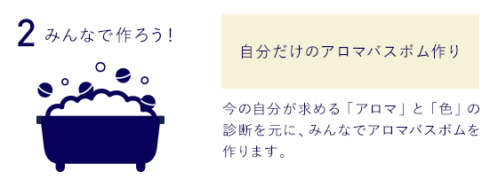 2.みんなで作ろう！自分だけのアロマバスボム作り